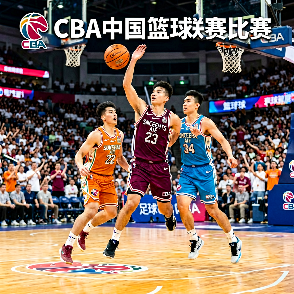 CBA中国篮球联赛比赛画面，展示中国职业篮球